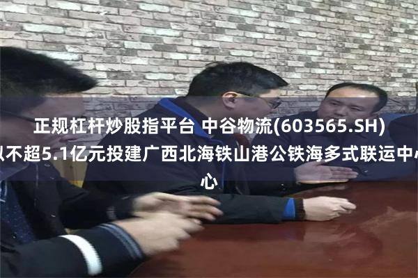 正规杠杆炒股指平台 中谷物流(603565.SH)拟不超5.1亿元投建广西北海铁山港公铁海多式联运中心