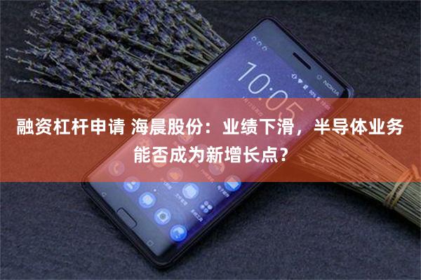 融资杠杆申请 海晨股份：业绩下滑，半导体业务能否成为新增长点？